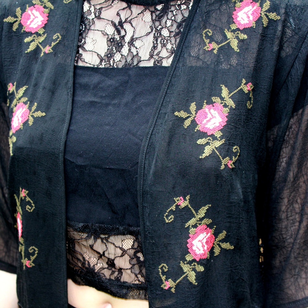 Sheer Black Cover Up